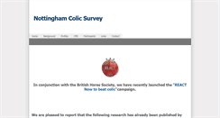 Desktop Screenshot of colicsurvey.com